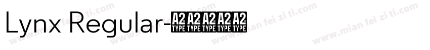 Lynx Regular字体转换